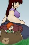  chibi_biscuit giantess miniboy size_difference takai_biscuit 