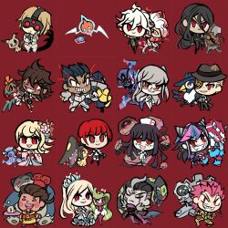  1other 6+boys 6+girls absurdres alternate_color ceruledge danganronpa_(series) danganronpa_3_(anime) hanamura_teruteru hawlucha highres hisuian_zoroark honchkrow iron_hands_(pokemon) kamukura_izuru klinklang koizumi_mahiru komaeda_nagito kuzuryu_fuyuhiko mawile mimikyu multiple_boys multiple_girls munchlax nanami_chiaki nidai_nekomaru nurse obstagoon official_alternate_costume oricorio oricorio_(sensu) owari_akane pekoyama_peko rotom runerigus saionji_hiyoko seviper shiny_pokemon skull soda_kazuichi sonia_nevermind suraelis tanaka_gundham togami_byakuya tsareena tsumiki_mikan type:_null 