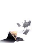  1boy atem black_hair blonde_hair cape card chain earrings egyptian highres jewelry male_focus millennium_puzzle multicolored_hair nortfx solo spiky_hair takahashi_kazuki_(person) white_background yami_yuugi yu-gi-oh! yu-gi-oh!_duel_monsters 