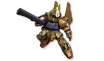 bandai_namco_entertainment highres hyaku_shiki mecha no_humans official_art science_fiction sd_gundam_battle_alliance solo weapon zeta_gundam