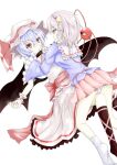  2girls akisome_hatsuka hand_on_another&#039;s_cheek hand_on_another&#039;s_face komeiji_satori miniskirt multiple_girls on_floor on_person red_skirt remilia_scarlet skirt straddling touhou yuri 