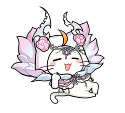  =_= adjusting_clothes ahoge animal animal_focus artist_request blush_stickers brooch cat circlet cloak clothed_animal dragon_horns ear_covers fake_horns flower forehead_jewel frilled_cloak gem hand_on_own_hip happy hat hat_flower hood hood_up hooded_cloak horns infinity_nikki jewelry knee_up lying medici_collar momo_(nikki) nikki_(series) no_humans official_alternate_costume official_art on_back open_mouth pink_cloak pink_flower pink_gem purple_gem smile solo sticker_(medium) transparent_background whiskers white_cat white_horns x_navel 
