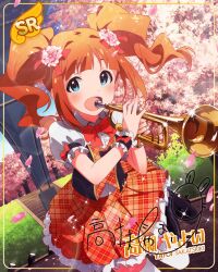 blue_eyes character_name dress idolmaster_million_live!_theater_days long_hair orange_hair smile takatsuki_yayoi