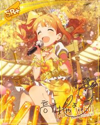 blue_eyes character_name dress idolmaster_million_live!_theater_days long_hair orange_hair smile takatsuki_yayoi