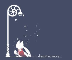  1girl arthropod_girl bandages black_background black_skin bug butterfly cloak colored_skin commentary_request cracked_mask english_text full_body highres hollow_eyes hollow_knight hollow_knight_(character) horned_mask hornet_(hollow_knight) horns knight_(hollow_knight) korean_commentary lamp looking_down mask nyanyang_dn red_cloak simple_background sitting white_mask 