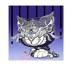  animal animal_focus artist_request blue_background blue_cloak cat circle cloak closed_eyes clothed_animal drawing_(action) ear_covers gloom_(expression) gradient_background hand_on_lap holding holding_stick hood hood_up hooded_cloak infinity_nikki knees_up momo_(nikki) motion_lines nikki_(series) no_humans no_mouth official_alternate_costume official_art outline sad see-through_clothes see-through_veil shadow sitting solo stick sticker_(medium) veil veil_over_eyes visor_(armor) whiskers white_cat white_outline white_veil 