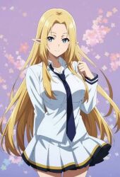  blonde_hair blue_eyes kage_no_jitsuryokusha_ni_naritakute! non-web_source school_uniform 
