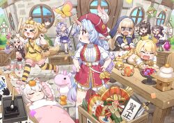  >_< 6+girls :d ahoge animal animal_bag animal_ear_fluff animal_ears bag bare_shoulders beret blonde_hair blue_eyes blush bow braid brown_hair brown_sandals butter_(trickcal) calligraphy_brush can chair character_request closed_eyes closed_mouth commentary_request confetti day dog dog_ears dog_girl dog_tail door dress epica_(trickcal) fang feathers food frilled_pillow frills fruit hair_bow hands_on_own_hips hat hat_feather highres holding holding_paddle holding_staff kite kommy_(trickcal) lightning_bolt_symbol long_sleeves low_twintails lying mandarin_orange multiple_girls nun nun_headdress official_art on_back outdoors paddle paintbrush pillow pink_hair pink_shoes pink_shorts pleated_skirt profile puffy_short_sleeves puffy_shorts puffy_sleeves purple_hair purple_skirt red_eyes red_hat ribbon-trimmed_sleeves ribbon_trim round_window sandals shirt shoes short_sleeves shorts shoulder_bag skirt sleeveless sleeveless_dress sleeves_past_fingers sleeves_past_wrists smile socks speaki_(trickcal) staff standing standing_on_one_leg striped_clothes striped_thighhighs tabi table tail tears thigh-highs translation_request trickcal twin_braids twintails under_covers unicorn_horn veil white_dress white_feathers white_hair white_shirt white_shorts white_sleeves white_socks window wrist_cuffs xd yellow_bow yellow_dress yomi_(trickcal) yukie_(kusaka_shi) zouri 