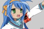   cosplay hare_hare_yukai izumi_konata lucky_star parody seifuku suzumiya_haruhi_no_yuuutsu  