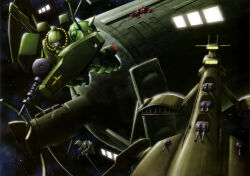  artist_request beam_cannon cable gun gundam gundam_perfect_file highres hizack machine_gun machinery magazine_scan mecha mecha_focus mobile_suit musai nebula neo_zeon no_humans o'neill_cylinder official_art one-eyed painting_(medium) radio_antenna realistic robot roundel scan scene_reference science_fiction shield ship_turret space space_habitat spacecraft star_(sky) thrusters titans_(gundam) traditional_media weapon zaku_ii zero_gravity zeta_gundam 