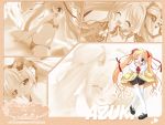  blonde_hair munekyun!_series ozawa_akifumi twintails wallpaper wink 