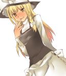  :p artist_request bad_id blonde_hair hat highres jimi kirisame_marisa long_hair maria_holic parody solo tongue touhou witch witch_hat yellow_eyes 
