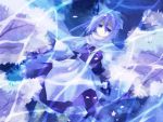  blue_eyes cherry_blossoms hat highres lavender_hair letty_whiterock short_hair smile solo touhou 