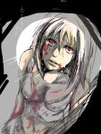  blood cleavage left_4_dead left_4_dead_(witch) midriff red_eyes silver_hair 