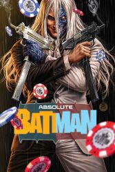  1boy absolute_batman absolute_dc batman_(series) contrast dc_comics exposed_muscle highres jacket male_focus mark_brooks mismatched_sclera multicolored_jacket multicolored_suit necktie polar_opposites solo split_theme two-face two-face_(absolute_dc) two-tone_jacket two-tone_necktie two-tone_shirt two-tone_suit 