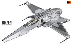  absurdres alternate_universe asterozoa canopy_(aircraft) commentary droid english_commentary galactic_empire_(star_wars) highres no_humans original redesign robot roundel science_fiction simple_background spacecraft star_wars starfighter thrusters vehicle_focus white_background x-wing 