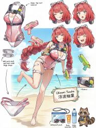 1girl character_sheet long_hair solo swimsuit ukinami_yuzuha underwear zenless_zone_zero