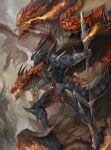  armor creature dragon fantasy knight original shousuke_(skirge) 