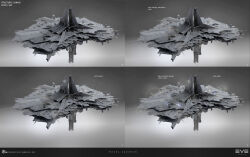  absurdres battle_damage building caution clouds commentary company_logo company_name concept_art copyright_logo copyright_name damaged dated debris english_commentary english_text eve_online grey_background grey_theme highres logo maya_(medium) megastructure no_humans official_art outdoors photorealistic photoshop_(medium) pointing_out_the_details realistic science_fiction sobaku-chiuchiu space_station spacecraft upwell_consortium_(eve_online) 