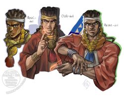  1boy araki_hirohiko_(style) bantu_knots black_hair dark-skinned_male dark_skin earrings hayama_jun'ichi_(style) headband jewelry jojo_no_kimyou_na_bouken komino_masahiko_(style) lips male_focus mohammed_avdol official_style smile stardust_crusaders stardust_crusaders_(ova) tmblyeet 