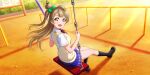  blush brown_eyes brown_hair dress long_hair love_live!_school_idol_festival_all_stars minami_kotori smile 