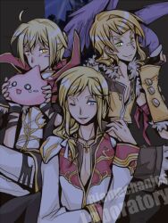  3boys bandaid bandaid_on_face bandaid_on_nose bio_lab blonde_hair blue_eyes brown_shirt capelet cecil_damon chinese_commentary coat commentary_request cross cross_necklace fingerless_gloves fully_genderswapped_group fur-trimmed_shirt fur_trim genderswap genderswap_(ftm) gloves gold_trim green_eyes high_priest_(ragnarok_online) high_wizard_(ragnarok_online) jewelry kathryne_keyron long_hair long_sleeves looking_at_viewer lowres male_focus margaretha_sorin multicolored_coat multiple_boys necklace one_eye_closed open_mouth poring ragnarok_online red_capelet red_coat shirt short_hair smile sniper_(ragnarok_online) two-tone_coat two-tone_shirt upper_body visor07 white_coat white_gloves white_shirt yellow_gloves yellow_shirt 