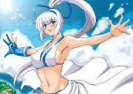  blush breasts huge_breasts majikina_mina samurai_spirits white_hair yasakani_an 