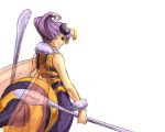  antennae bee_girl capcom darkstalkers insect_girl pantyhose purple_eyes purple_hair q-bee shiba_murashouji short_hair vampire_(game) violet_eyes wings 