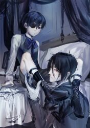  absurdres ciel_phantomhive highres jasplaguececil kuroshitsuji non-web_source sebastian_michaelis 