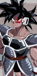  black_hair collage dark-skinned_male dark_skin dragon_ball dragon_ball_z dragon_ball_z:_the_tree_of_might grey_background grey_theme male_focus monkey_boy monkey_tail pectorals saiyan_armor scouter short_hair simple_background sketch spiky_hair tail tail_around_own_waist tail_wrap teknodice tullece 