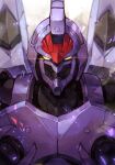  glowing glowing_eyes hankuri looking_at_viewer mecha no_humans robot science_fiction signature solo weltall white_background xenogears yellow_eyes 