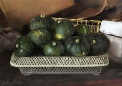  basket commentary_request food_focus no_humans original pumpkin signature still_life yk_funa 