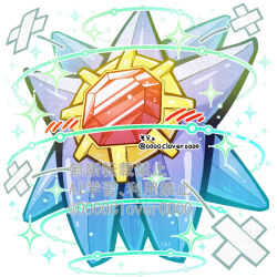  04sora40 commentary_request gem pokemon pokemon_(creature) pokemon_focus pokemon_move recover_(pokemon) red_gem simple_background solo sparkle standing starfish starmie white_background 