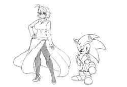  arcueid_brunestud blackchaos6400 crossover melty_blood sega sonic_(series) sonic_the_hedgehog tsukihime type-moon 