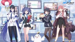  4girls animal_ears arona_(blue_archive) aru_(blue_archive) ayane_(blue_archive) azusa_(blue_archive) balloon black_gloves black_hair black_pantyhose black_skirt black_socks blue_archive blue_hair blue_necktie bouquet cake cat_ears cat_girl closed_mouth coat coat_on_shoulders collared_shirt colored_inner_hair commentary_request dress earrings extra_ears food fur-trimmed_coat fur_trim glasses gloves half_gloves halo hanako_(blue_archive) hifumi_(blue_archive) high-waist_skirt highres hina_(blue_archive) holding holding_bouquet hood hood_down hooded_jacket hoshino_(blue_archive) ibuki_(blue_archive) iroha_(blue_archive) jacket jewelry kazusa_(blue_archive) kikyou_(blue_archive) kisaki_(blue_archive) koharu_(blue_archive) koyuki_(blue_archive) long_hair long_sleeves looking_at_viewer makoto_(blue_archive) mari_(blue_archive) mika_(blue_archive) miniskirt multicolored_hair multiple_girls nagisa_(blue_archive) neck_ribbon necktie neru_(blue_archive) nonomi_(blue_archive) offering_hand official_art open_clothes open_jacket open_mouth pantyhose peroro_(blue_archive) photo_(object) pink_hair pointy_ears ribbon rin_(blue_archive) satsuki_(blue_archive) school_uniform seia_(blue_archive) serika_(blue_archive) shiroko_(blue_archive) shiroko_terror_(blue_archive) shirt short_hair skirt smile socks standing toki_(blue_archive) two-tone_hair two_side_up very_long_hair violet_eyes white_coat white_dress white_gloves white_jacket white_shirt white_skirt yuuka_(blue_archive) 