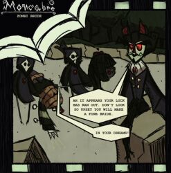  beach dark decapitation ghoul highres monster night toon_(style) vampire zombie 