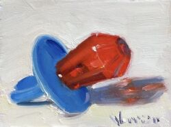  candy commentary copyright_request english_commentary food food_focus jewelry noah_verrier oil_painting_(medium) painting_(medium) ring ring_pop shadow still_life traditional_media white_background 