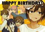  +_+ 1girl 4boys aubrey_(omori) basil_(omori) black_eyes black_hair blonde_hair blush brown_eyes brown_hair closed_mouth dark-skinned_male dark_skin dated eyepatch food green_eyes grin hairband happy_birthday hero_(omori) highres kel_(omori) looking_at_another looking_at_viewer multiple_boys omori open_mouth parted_lips pie pink_hair sen_(ke1sun_v) short_hair smile spoilers sunny_(omori) teeth tongue tongue_out 