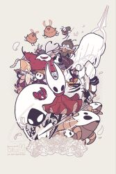  :3 antennae arthropod_boy arthropod_girl beastling_(hollow_knight) bell_beast_(hollow_knight) black_eyes black_skin blank_eyes bodysuit brown_fur cloak colored_skin crossed_arms extra_eyes facial_hair first_sinner_(hollow_knight) flea_(hollow_knight) floating_hair flying from_behind garmond_(hollow_knight) grand_mother_silk_(hollow_knight) grey_hair grindle_(hollow_knight) highres holding holding_shield holding_weapon hollow_eyes hollow_knight hollow_knight:_silksong hollow_knight_(character) horned_mask hornet_(hollow_knight) horns lace_(hollow_knight) long_hair looking_at_viewer mask needle_(hollow_knight) nuu_(hollow_knight) oru_(0ruru_0ru95) phantom_(hollow_knight) pin_(hollow_knight) red_cloak red_eyes riding riding_animal second_sentinel_(hollow_knight) seth_(hollow_knight) shakra_(hollow_knight) sherma_(hollow_knight) shield snail_shell standing trobbio_(hollow_knight) very_long_hair weapon weapon_on_back white_bodysuit white_eyes white_hair white_mask widow_(hollow_knight) zaza_(hollow_knight) 