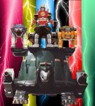  black_frog_ninjazord blue_wolf_ninjazord carrier_zord lightning mighty_morphin_power_rangers ninja_ultrazord ninjazords pink_crane_ninjazord power_rangers red_ape_ninjazord saban_entertainment thunderzords tor_the_shuttlezord yellow_bear_ninjazord zord 