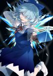  1girl cirno commentary_request highres kerok_(joniko1110) solo touhou 