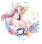  argyle flower kotori_(lycka) milotic no_humans pokemon pokemon_(creature) 