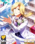 blonde_hair character_name green_eyes idolmaster_side-m_glowing_stars jacket long_hair smile tsuzuki_kei wedding