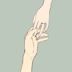  1boy 1girl commentary_request green_background hand_focus highres holding_hands jewelry ring simple_background spy_x_family tarutaruso3 twilight_(spy_x_family) wedding_ring yor_briar 