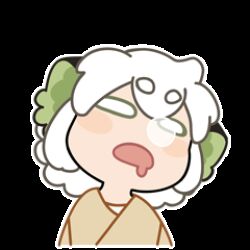  1boy animal_ears animated animated_gif cat_boy cat_ears chibi chibi_only chinese_clothes drooling lowres luo_xiaohei luo_xiaohei_(human) male_focus mouth_drool nose_bubble official_art open_mouth simple_background sleeping solo sticker_(medium) the_legend_of_luo_xiaohei white_background white_hair 