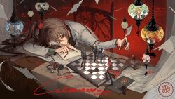  bear_hair_ornament benjamin_(project_moon) black_gloves black_hair black_pants black_shoes blue_coat blue_hair book brown_hair carmen_(project_moon) chair chess_piece chessboard clock coat commentary_request commission don_quixote_(project_moon) faust_(project_moon) fire g7cdpdto2i6hot6 gloves grey_hair hair_ornament high_ponytail highres la_manchaland_(identity)_(project_moon) lab_coat lamp library_of_ruina limbus_company long_hair object_head pants pawn_(chess) ponytail project_moon red_coat red_eyes rodion_(project_moon) rook_(chess) sancho_(project_moon) sang_yi_(project_moon) shoes short_hair sinclair_(project_moon) sitting sonya_(project_moon) white_coat yi_sang_(project_moon) 