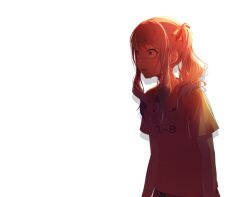  1other akiyama_mizuki game_asset hair_ribbon highres keikyoku_no_machi_wa_doko_e_(project_sekai) long_hair looking_ahead official_art other_focus pink_hair print_shirt project_sekai ribbon shirt short_sleeves side_ponytail sidelocks simple_background solo surprised sweatdrop t-shirt third-party_source transparent_background upper_body wide-eyed yellow_shirt 