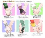  6+girls air_groove_(quercus_civilis)_(umamusume) air_groove_(umamusume) chart comparison fingerless_gloves gloves green_gloves highres holding_hands interlocked_fingers kumo_(mokumoku_warabi) long_sleeves maruzensky_(umamusume) motion_lines mr._c.b._(umamusume) multiple_girls narita_brian_(umamusume) sirius_symboli_(umamusume) sweatdrop symboli_rudolf_(umamusume) trainer_(umamusume) translation_request umamusume white_gloves 