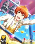 aoi_yusuke character_name idolmaster_side-m_glowing_stars jacket orange_hair red_eyes short_hair smile wedding