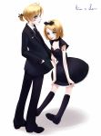  dress kagamine_len kagamine_rin vocaloid yorisuke 